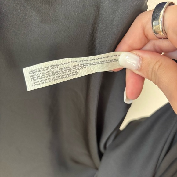 Free People Countryside Satin Lace Maxi Slip Dress Black & Blue Size Small NWT - Picture 9 of 9